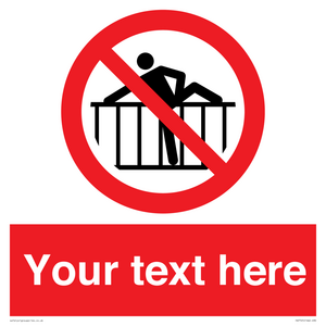 Custom prohibition do not cross barrier